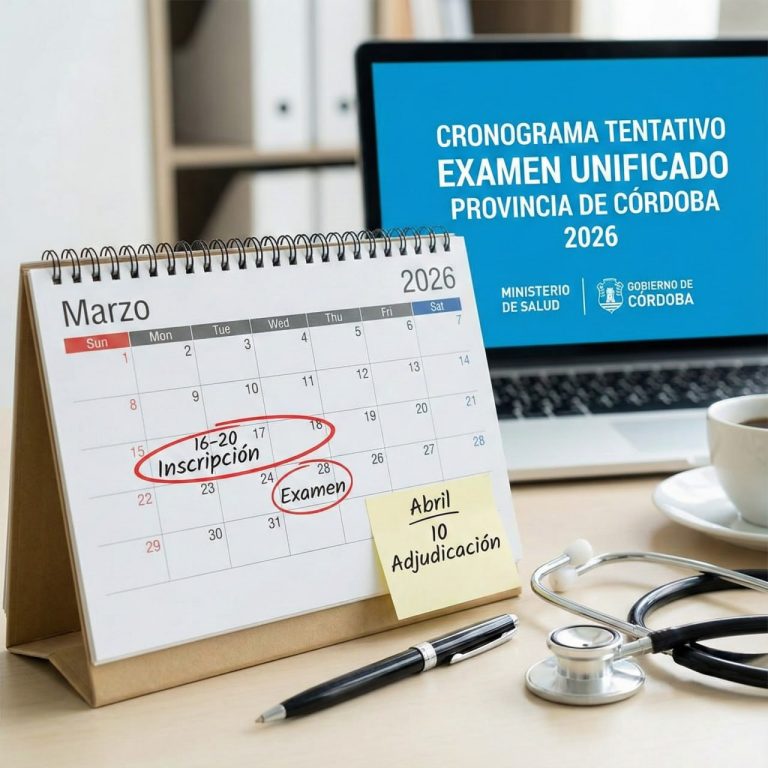 Cronograma Tentativo: Examen Unificado Provincia de Córdoba 2026